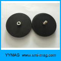 Prevent damage rubber coated taxi roof mounting magnet